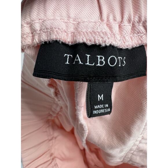 Talbots Light Pink Tencel Pull On Cargo Shorts Medium - Picture 3 of 5